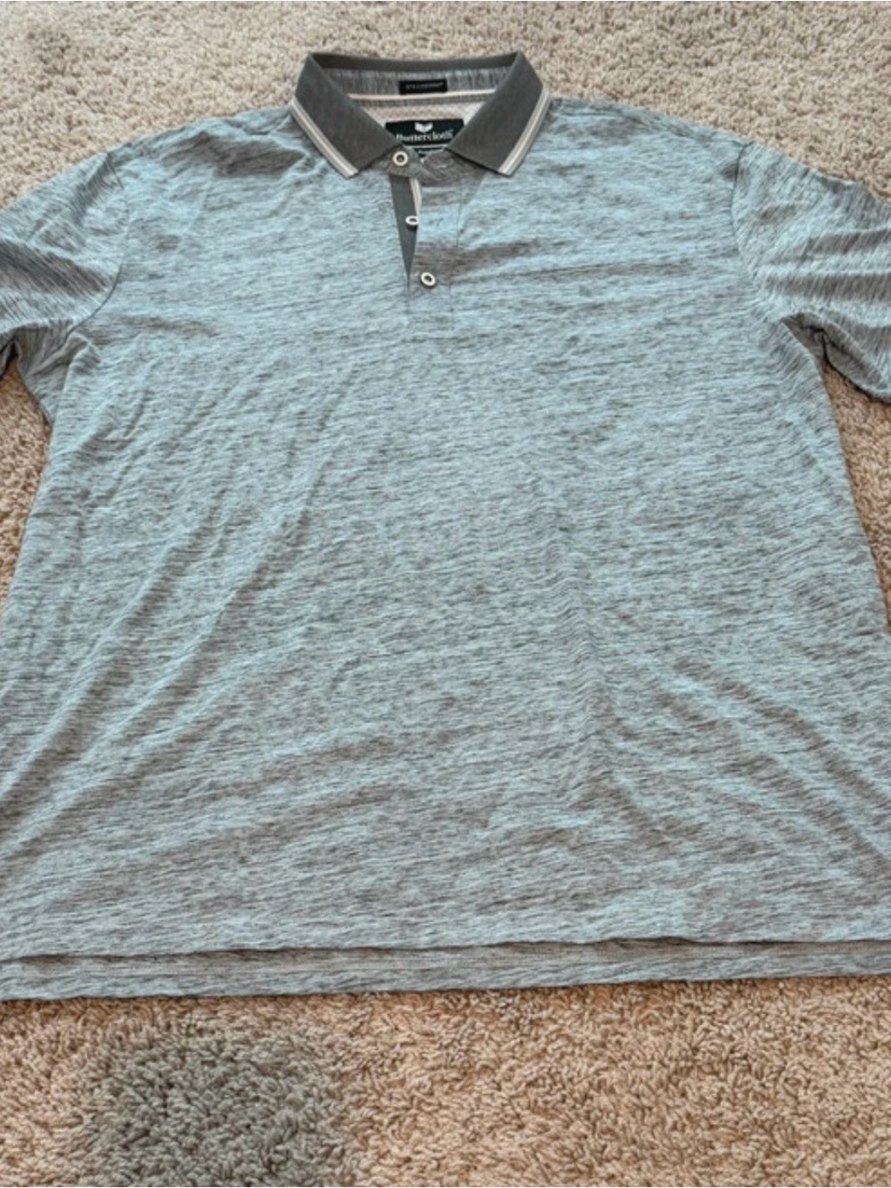 Buttercloth Men's Heather Grey Polo Shirt
